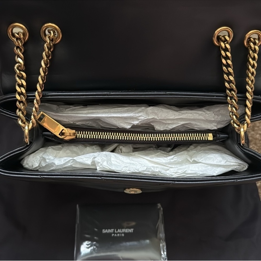 Saint Laurent Loulou Small YSL Shoulder Bag in Quilted Leather Gold Hardware - Picture 12 of 16